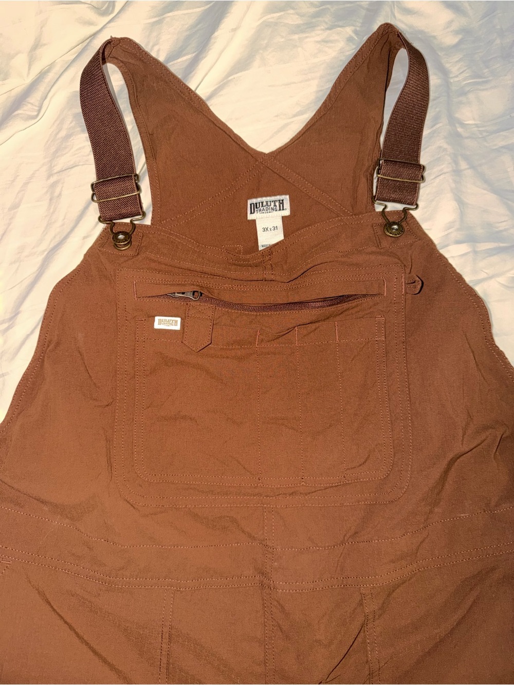 Duluth Trading Co women’s Brown Canvas Overalls